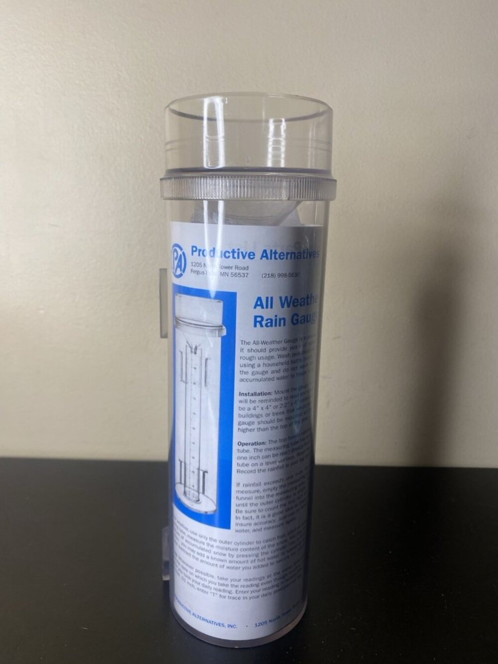 Productive Alternatives All Weather Rain Gauge New